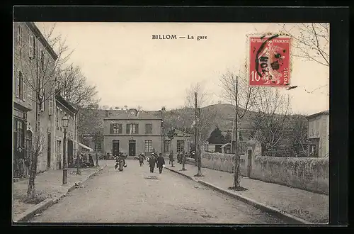 AK Billom, La Gare, Bahnhof