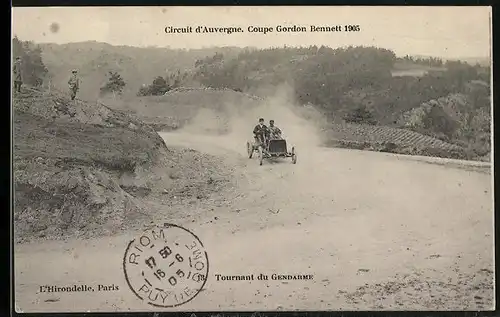 AK Gendarme, Circuit d`Auvergne, Coupe Gordon Bennett 1905