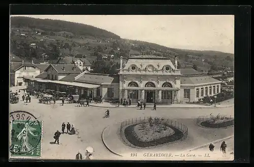 AK Gérardmer, La Gare, Bahnhof