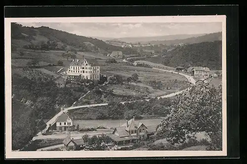 AK Heimbach / Eifel, Bahnhof und Haus-Schönblick