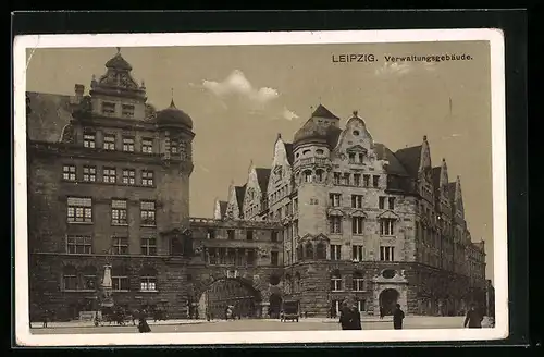 AK Leipzig, Partie am Verwaltungsgebäude