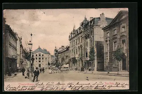 AK Aachen, Partie in der Theaterstrasse