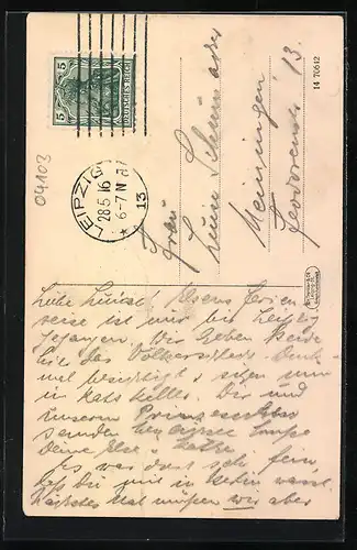 AK Leipzig, Burgstrasse mit Gasthaus Thüringer Hof