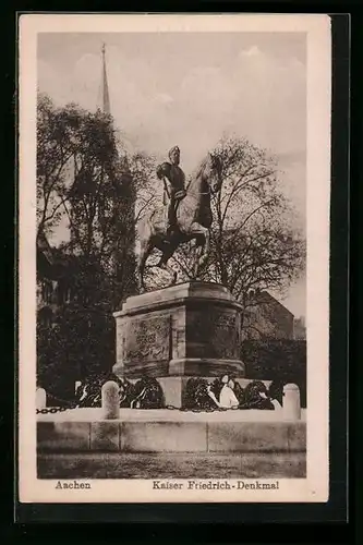 AK Aachen, Kaiser Friedrich-Denkmal