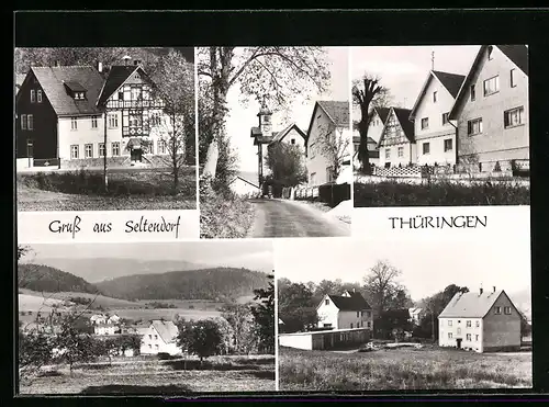 AK Seltendorf /Thür., Strassenpartie, Ortsansicht