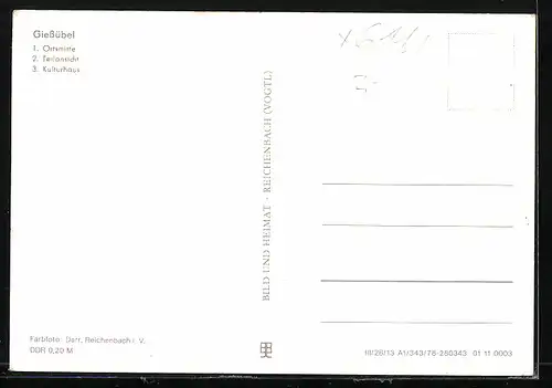 AK Giesshübel, Ortsmitte, Kulturhaus, Autobus