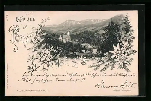 AK Prein, Totalansicht aus der Vogelschau