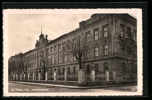 AK St. Pölten, Strassenpartie an der Hesserkaserne