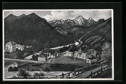 AK Singerin, Gasthof und Pension Singerin, Bes. O. A. Bachler