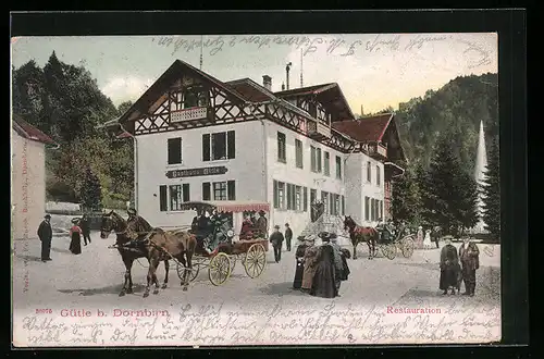 AK Dornbirn, Gasthaus Gütle, Kutsche