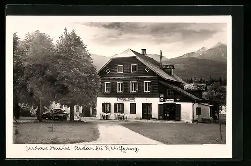 AK St. Wolfgang /Salzkammergut, Gasthaus Neuwirt Radau