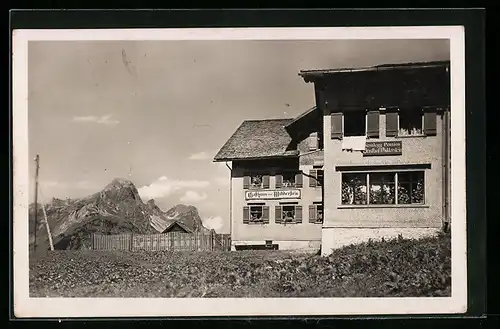 AK Nesslegg, Alpengaststätte Widderstein mit Künzelspitze