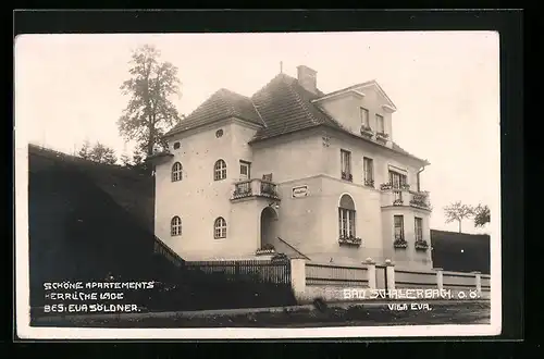 AK Bad Schallerbach, Villa Eva, Bes.: Eva Söldner