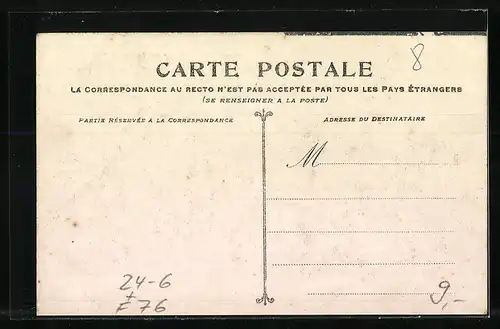 AK Elbeuf, Unwetter vom 30.06.1908, La Cavée des Ecameaux