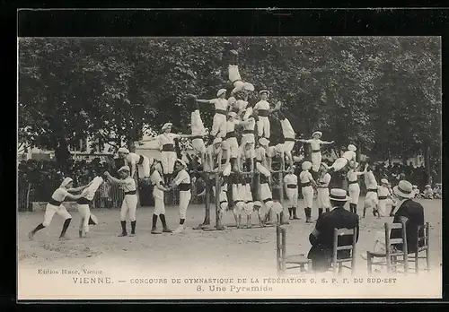 AK Vienne, Concours de Gymnastique de la Federation G.S.P.F. du Sud-Est, Une Pyramide, Turnfest