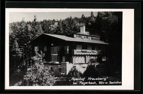 AK Payerbach, Gasthaus Alpenhof Kreuzberg