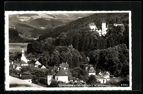 AK Feistritz a. Wechsel, Ortsansicht aus der Vogelschau