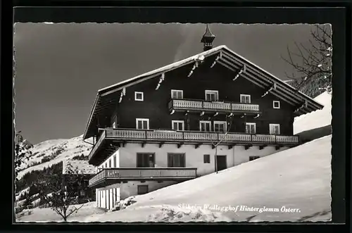 AK Hinterglemm, Skiheim Walegghof im Schnee