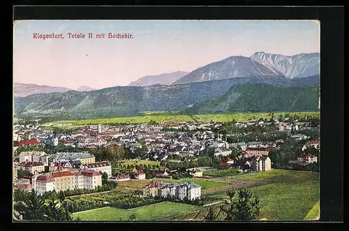 AK Klagenfurt, Totalansicht mit Hochobir