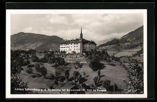 AK Schwarzach-St. Veit, Schloss Schermberg g. d. Hochkönig