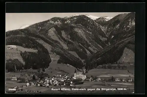 AK Aflenz /Steiermark, Teilansicht gegen die Bürgeralpe