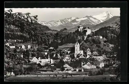 AK Neumarkt, Teilansicht mit dem Tauerngebirge