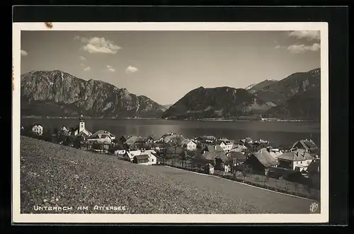 AK Unterach am Attersee, Teilansicht