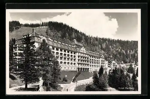 AK Semmering, Hotel Panhans bei Schönwetter