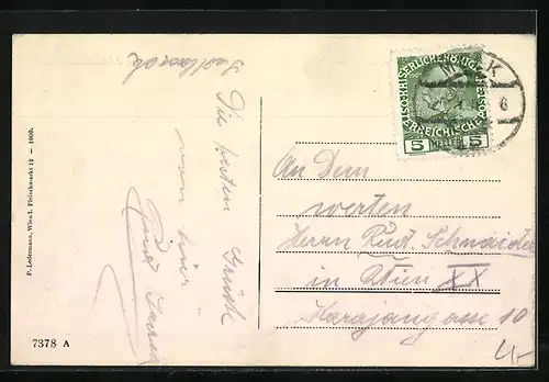 AK Melk a. d. Donau, Ortsansicht mit Benediktiner-Abtei