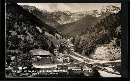 AK Krampen b. Neuberg, Karlgraben gegen Schneealpe