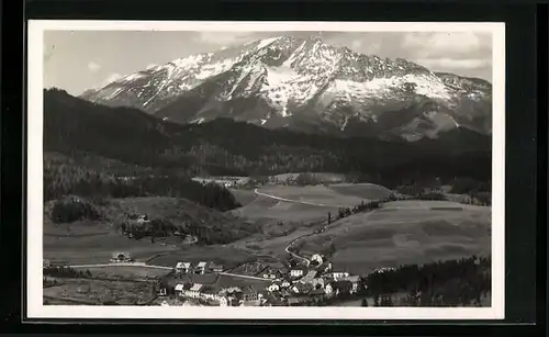 AK Mitterbach, Ortsansicht mit dem Ötscher