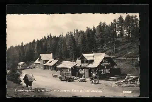 AK Katschberghöhe, Partie am steilsten Alpenpass Europas