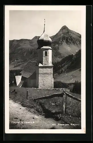 AK Damüls i. Breg. Wald, Ansicht der Gemeindekirche