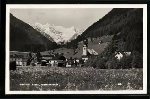 AK Medraz im Stubai, Gletscherblick