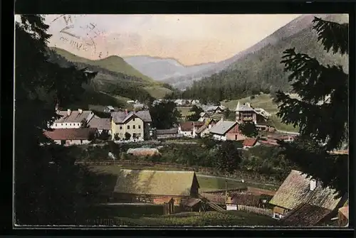 AK Frein /Mürz, Blick über die Dächer des Ortes