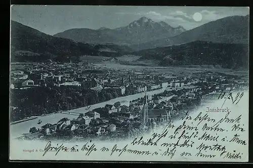 AK Innsbruck, Panoramablick auf die Stadt