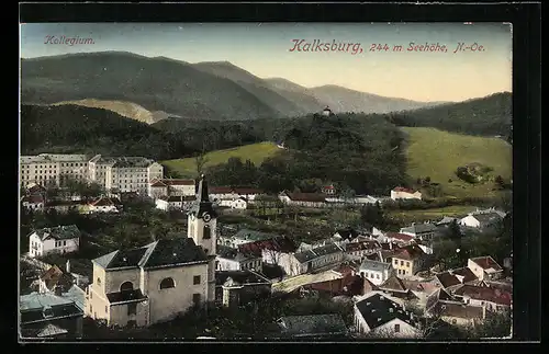 AK Wien, Kalksburg, Kollegium aus der Vogelschau