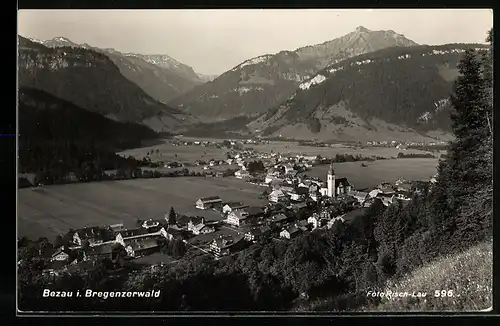 AK Bezau i. Bregenzerwald, Panoramablick vom Berg