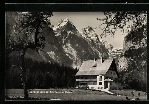 AK Hinterstoder /Ob. Öst., Pension Dietlgut