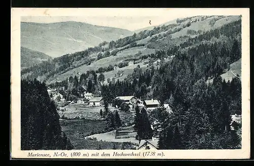 AK Mönichkirchen, Mariensee mit dem Hochwechsel