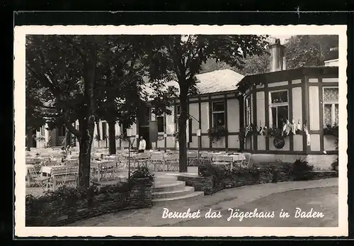 AK Baden, Gasthaus Jägerhaus Hanausek