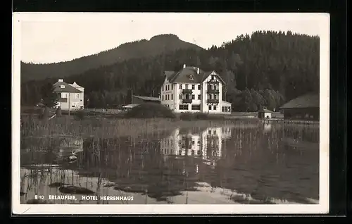 AK Mariazell, Hotel Herrenhaus am Erlaufsee