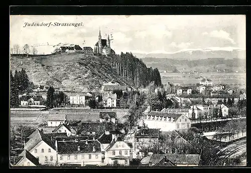 AK Judendorf-Strassengel, Ortsansicht mit Umland
