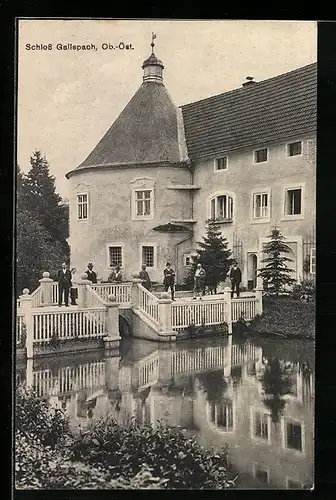 AK Gallspach /Ob.-Öst, Partie am Schloss