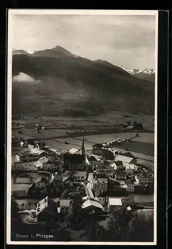 AK Bruck i. Pinzgau, Ortsansicht mit Umland