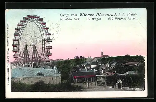 AK Wiener, K. k. Prater, Wiener Riesenrad