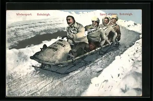 AK Wintersport - Bobsleighfahrt, Team La Boule de Neige