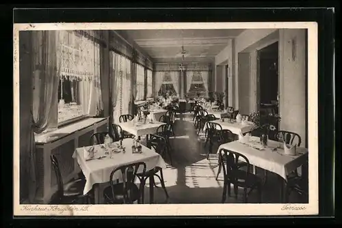 AK Königstein /Taunus, Restaurant-Kurhaus, Terrasse