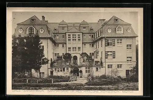 AK Königstein /Taunus, Wald-Sanatorium, Sanitätsrat Dr. Med. Amelung