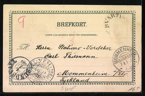 Lithographie Sundsvall, Allmänna Läroverket, Vängafvan & Torget, Kyrkan, Enskilde Bankenshus